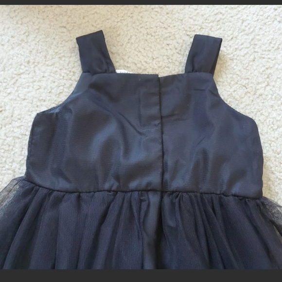 H&M Black Sequins Tulle DRESS Toddler girl 3T 4T - Picture 6 of 7